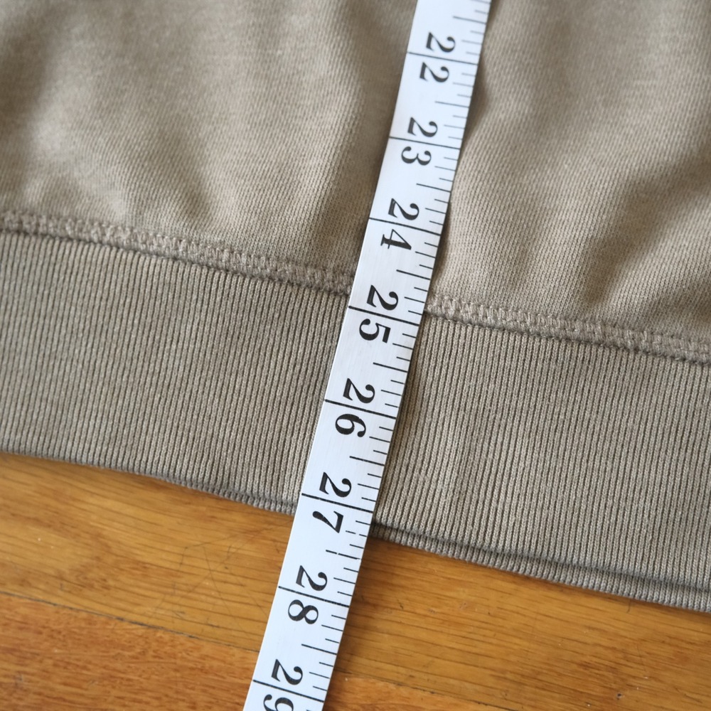 AllSaints Raven Crew Sweatshirt Taupe Brown Cotton Ramskull Logo Size Large L - Picture 5 of 9